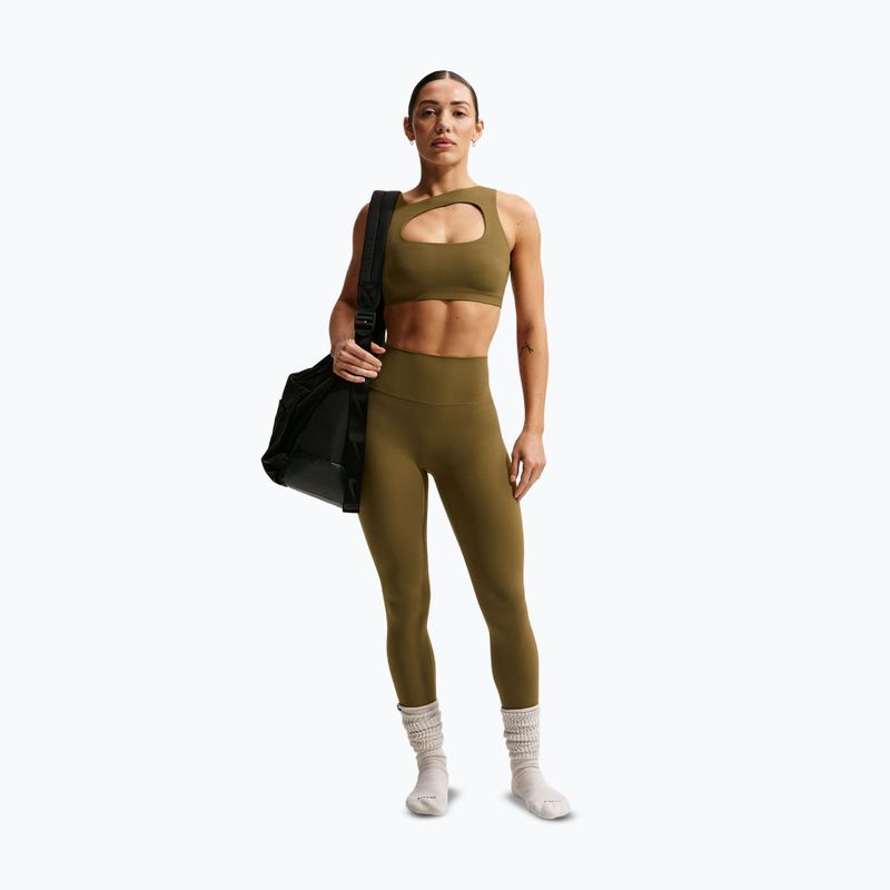 Biustonosz treningowy Nike Zenvy Light-Support Lightly Lined olive flak/white 2