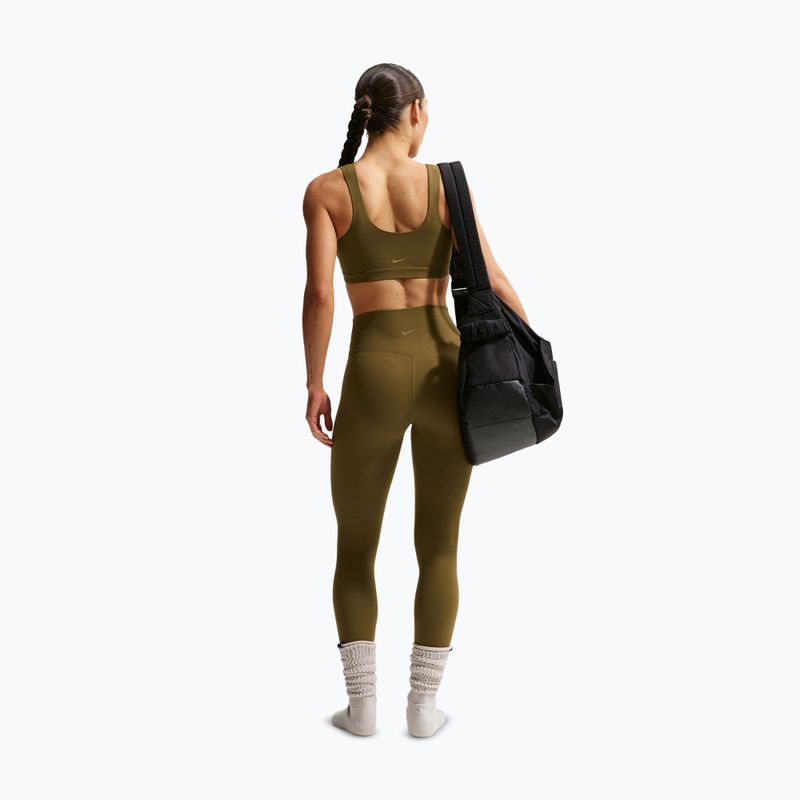 Biustonosz treningowy Nike Zenvy Light-Support Lightly Lined olive flak/white 3