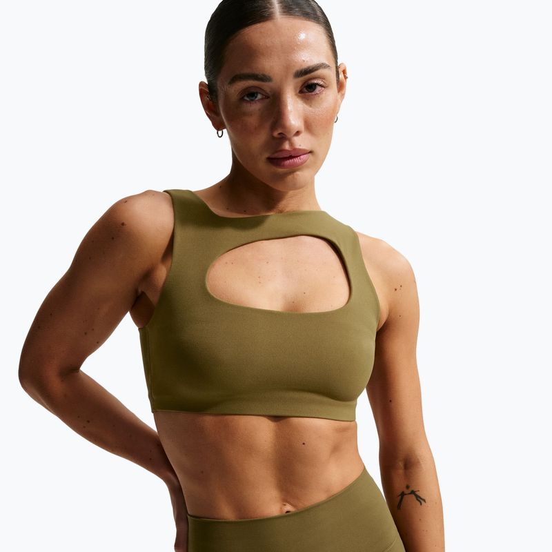 Biustonosz treningowy Nike Zenvy Light-Support Lightly Lined olive flak/white 5