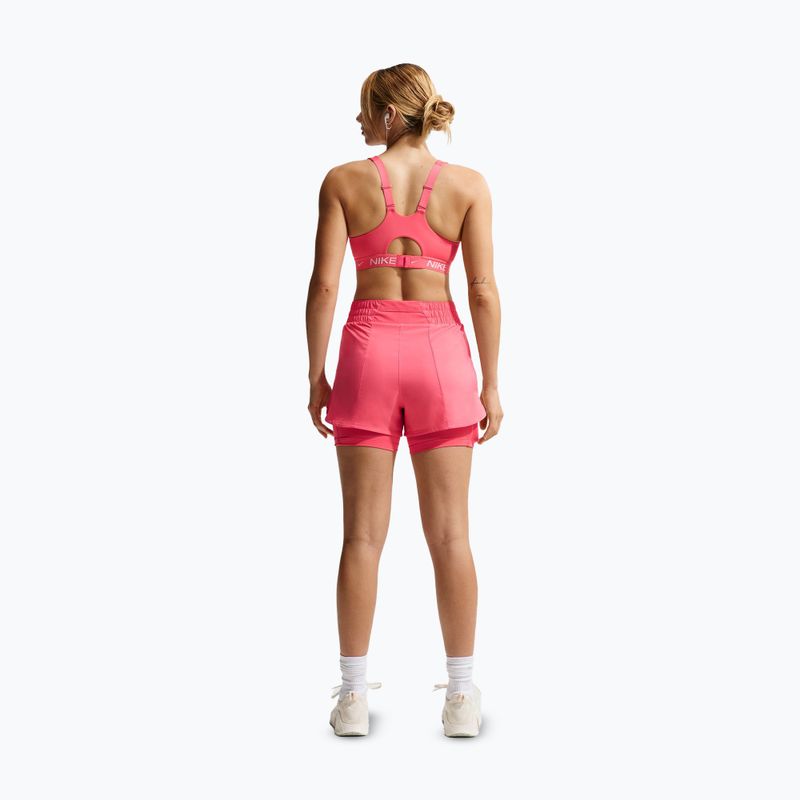 Spodenki damskie Nike One Dri-Fit High-Waisted 3" 2In1 sea coral/white 3