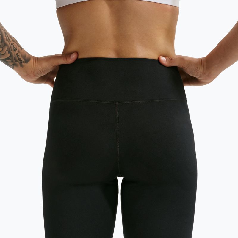 Legginsy damskie Nike One Seamless Front High-Waisted black/white 5