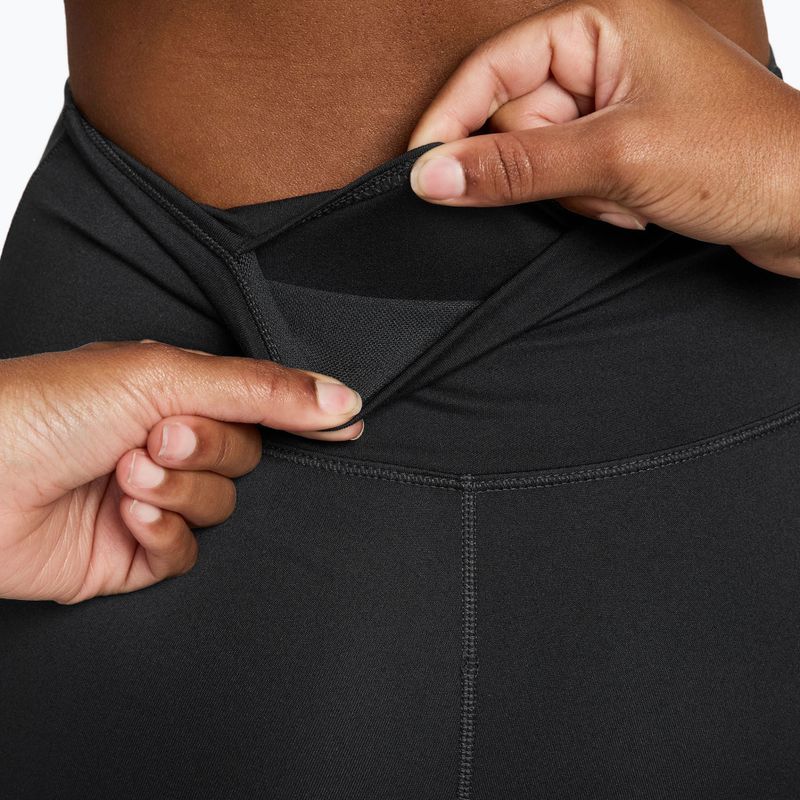 Legginsy damskie Nike One Seamless Front High-Waisted black/white 8