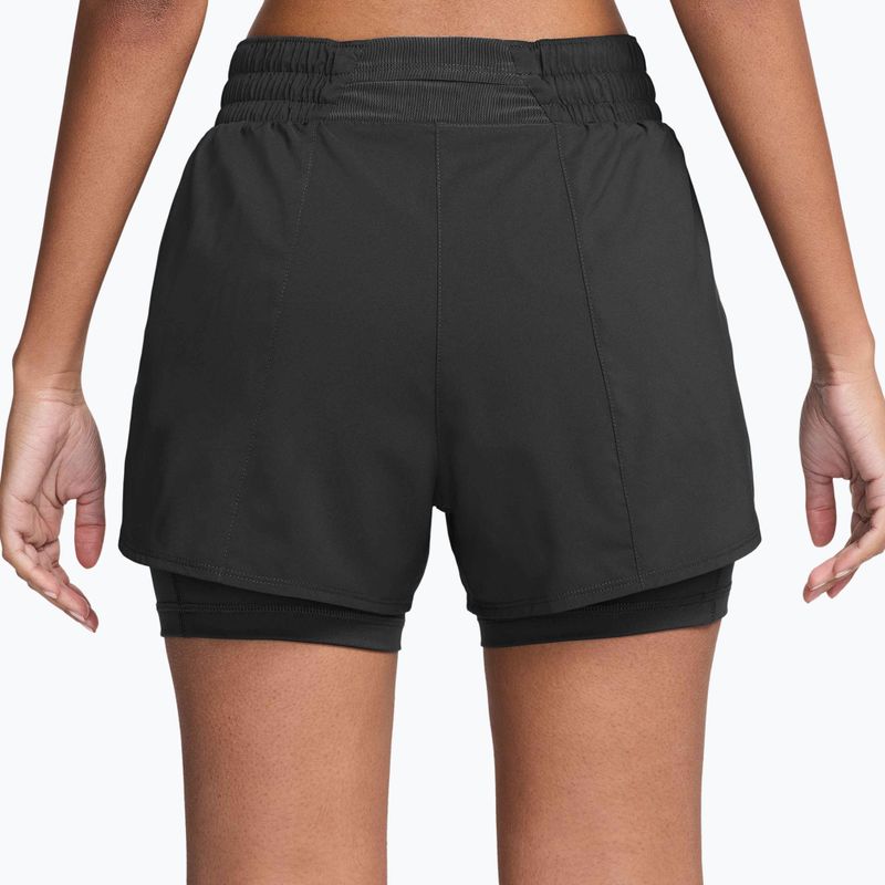 Spodenki damskie Nike One Dri-Fit High-Waisted 3" 2In1 black/white 2