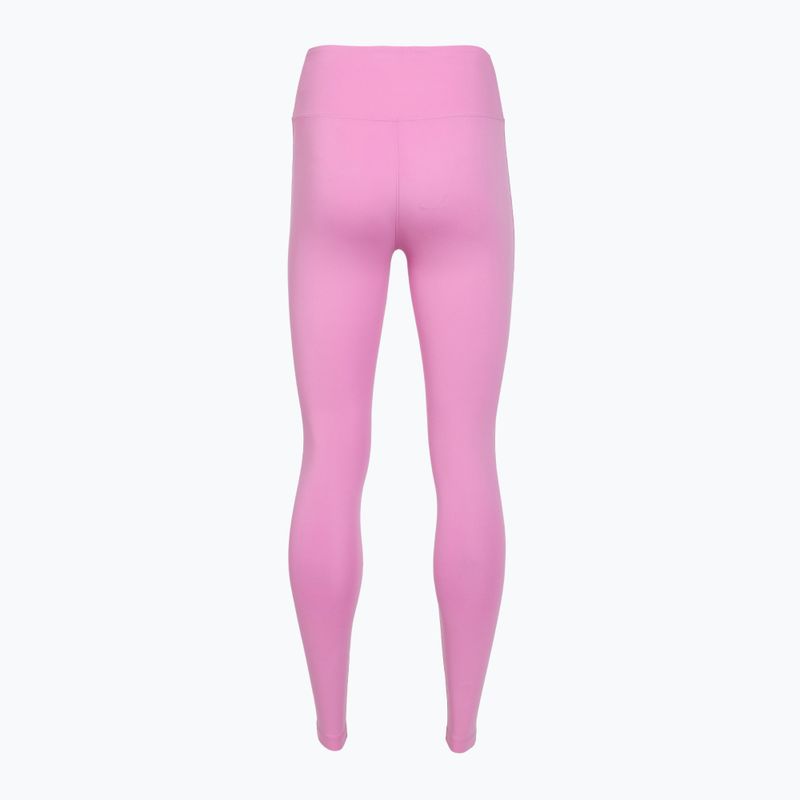 Legginsy treningowe damskie Nike One High-Waisted 7/8 magenta light/white 2