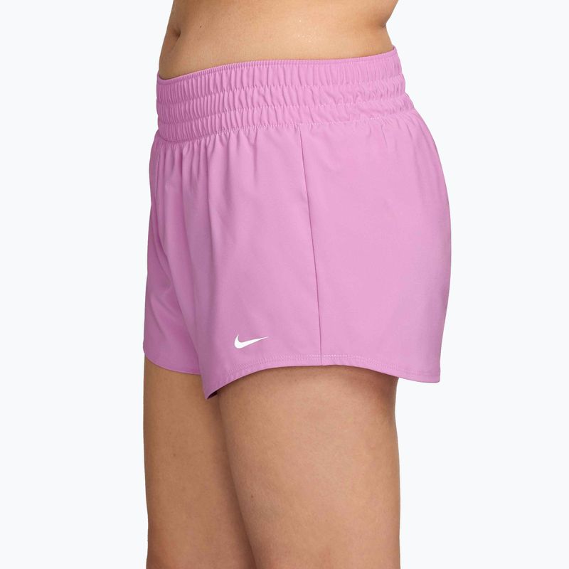 Spodenki damskie Nike One Dri-Fit 3" light magenta/white 3