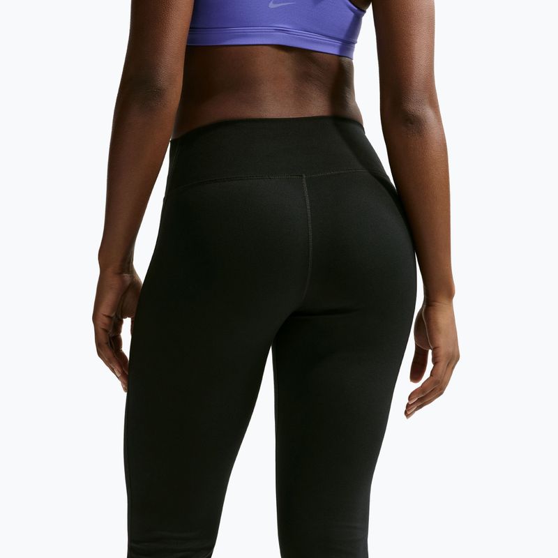 Legginsy damskie Nike One High Waisted Flared black/white 6
