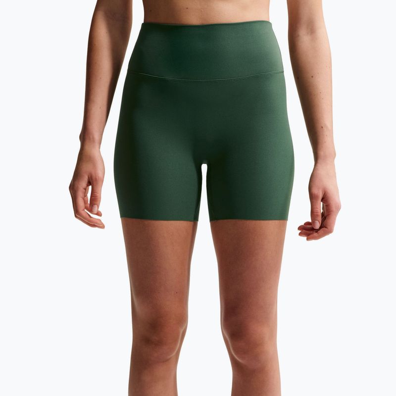 Spodenki damskie Nike Zenvy High Waisted Biker 5" fir/white 5