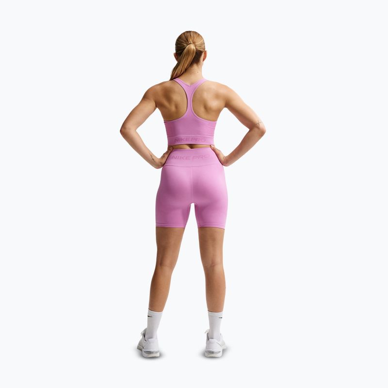 Top treningowy Nike Pro Seamless Dri-Fit Cropped light magenta 3