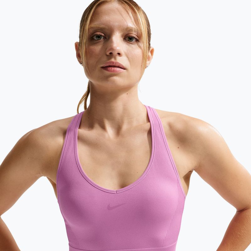 Top treningowy Nike Pro Seamless Dri-Fit Cropped light magenta 5