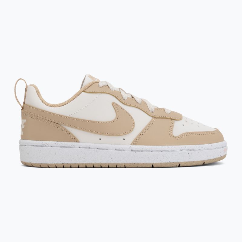 Buty dziecięce Nike Court Borough Low Next Bloom phantom/white/linen 2