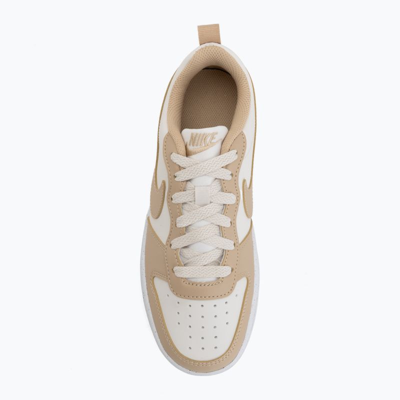 Buty dziecięce Nike Court Borough Low Next Bloom phantom/white/linen 5
