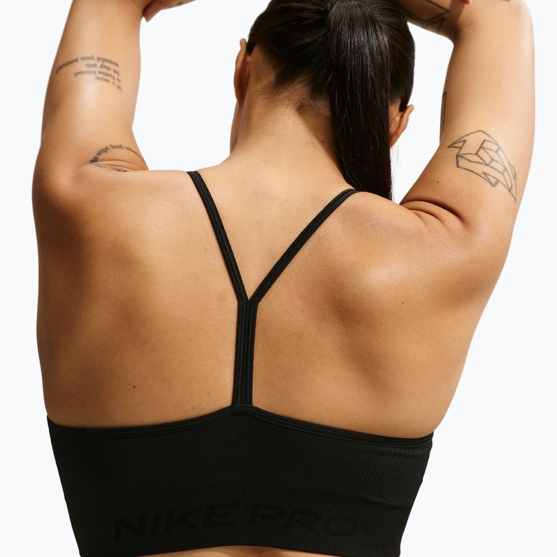 Biustonosz treningowy Nike Pro Seamless Light Support black 5