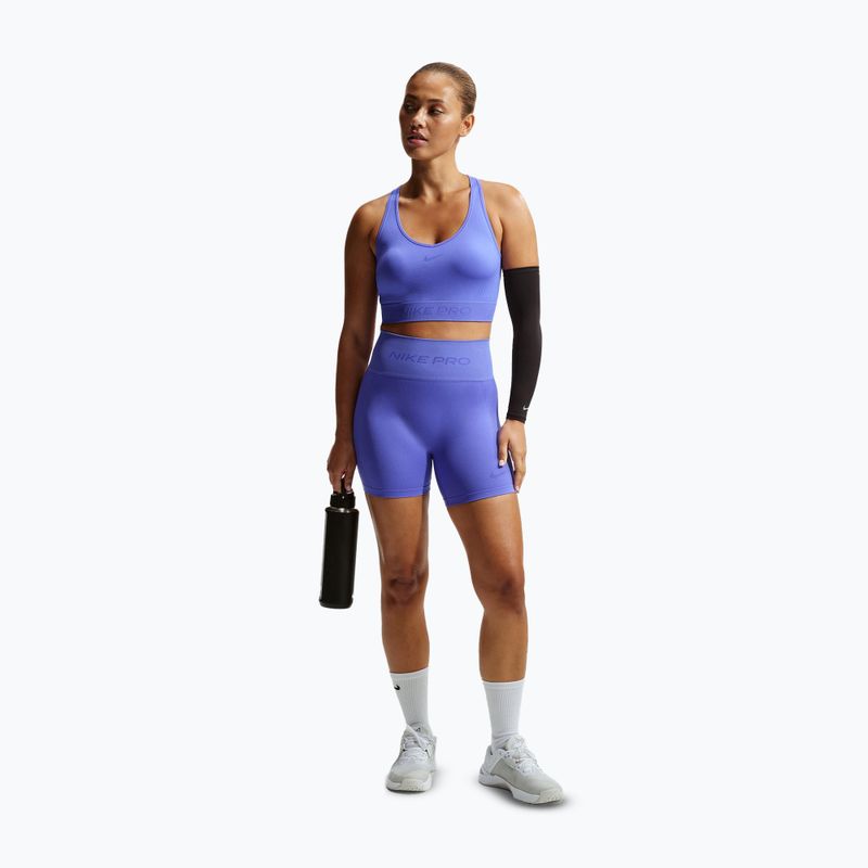 Top treningowy Nike Pro Seamless Dri-Fit Cropped sapphire 2