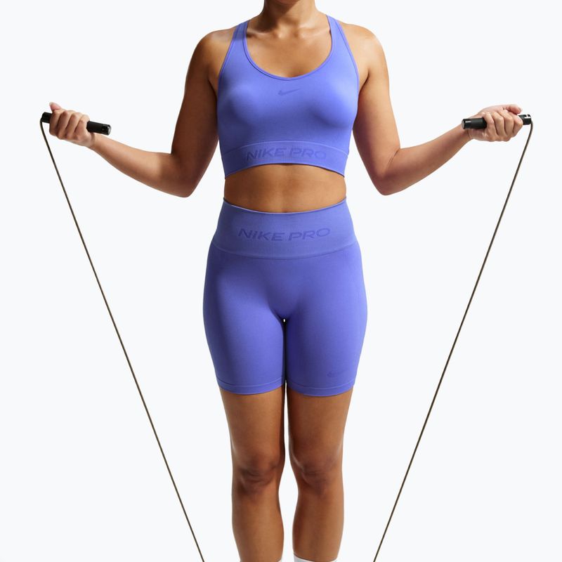 Koszulka damska Nike Pro Seamless Dri-Fit Cropped sapphire 5
