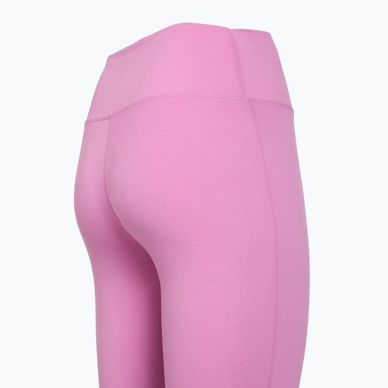 Legginsy treningowe damskie Nike One High-Waisted 7/8 light magenta/white 4