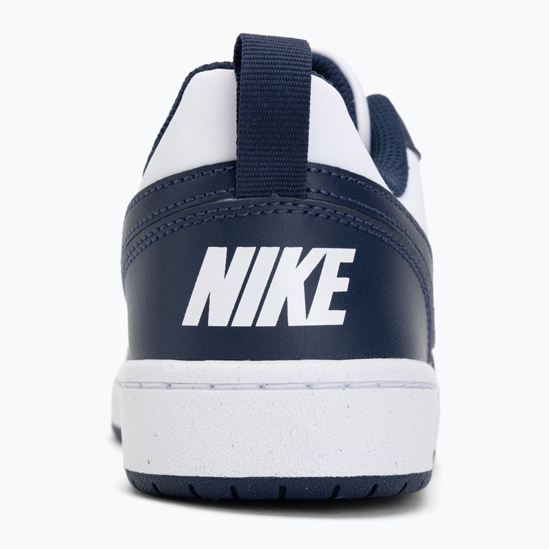 Buty dziecięce Nike Court Borough Low Next Bloom white/white/midnight navy 6