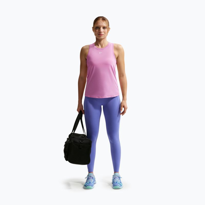 Koszulka treningowa damska Nike One Classic Dri-Fit light magenta/white 2