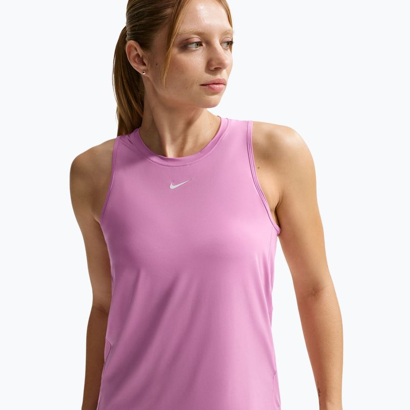 Koszulka treningowa damska Nike One Classic Dri-Fit light magenta/white 5