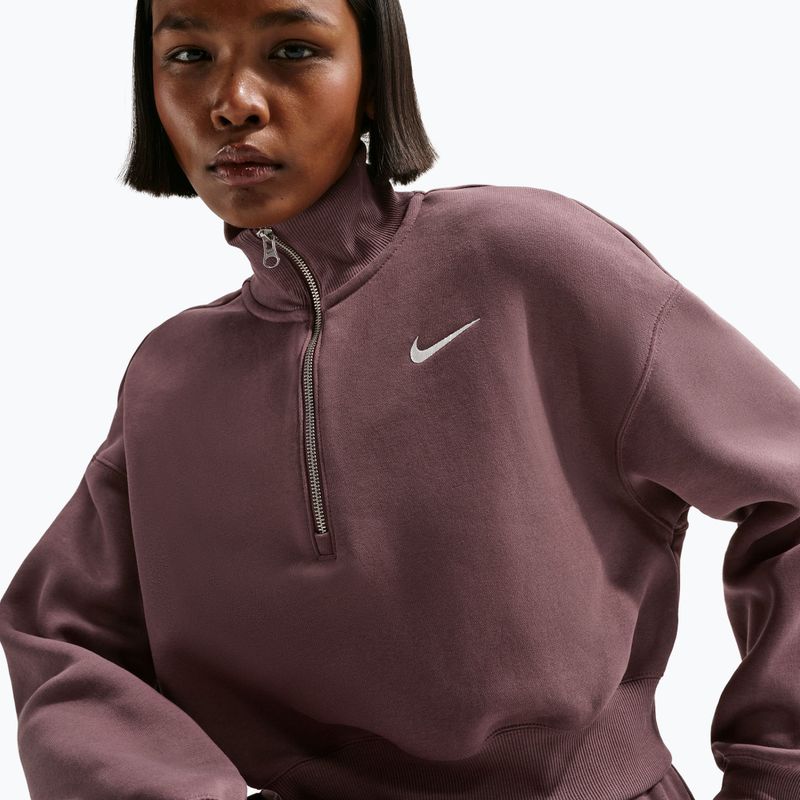 Bluza damska Nike Sportswear Phoenix Fleece 1/2 Zip Cropped tattoo/sail 4