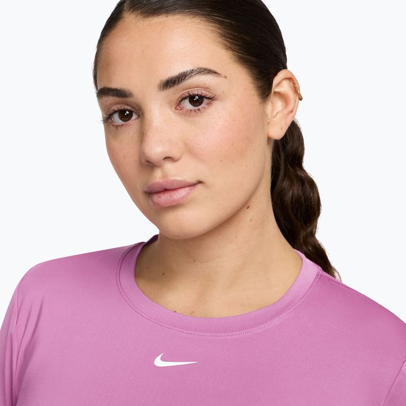 Longsleeve treningowy Nike One Classic Dri-Fit light magenta/white 3