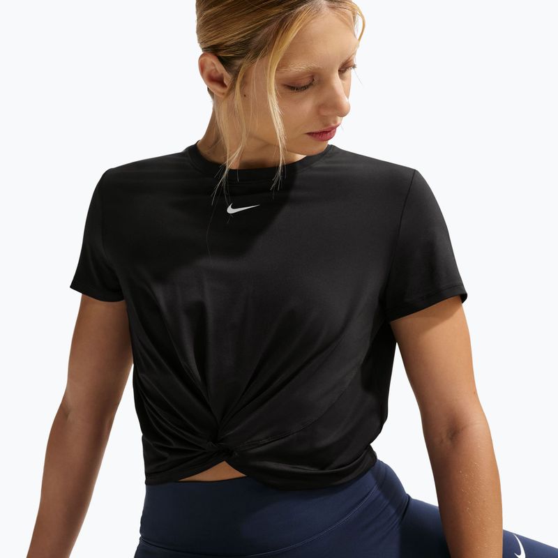 Koszulka damska Nike One Classic Twist Dri-Fit black/white 4