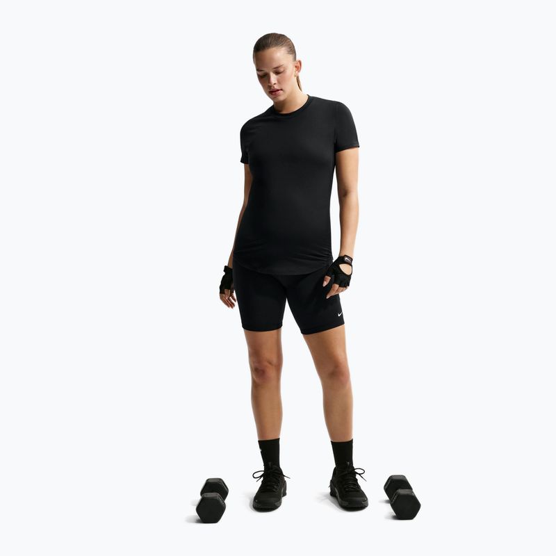 Spodenki damskie Nike One Maternity High-Waisted 8" black/white 2