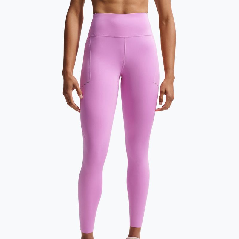 Legginsy do biegania damskie Nike Swift 7/8 light magenta 5