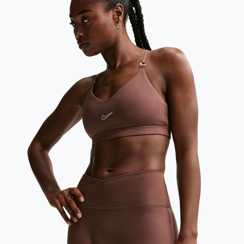 Spodenki damskie Nike One Biker 5" light chocolate 4