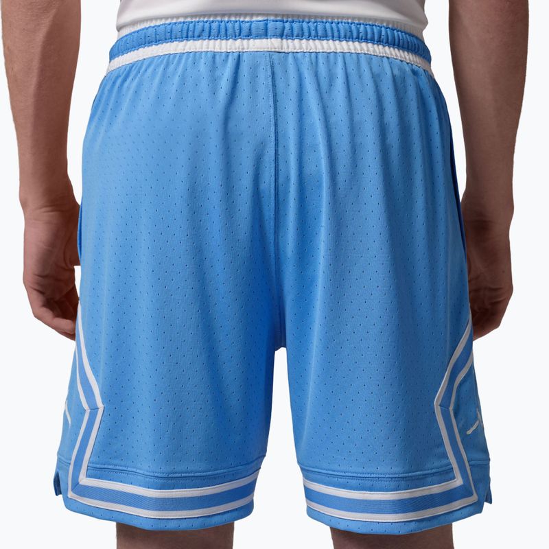 Spodenki koszykarskie męskie  Jordan Mesh Diamond 4" university blue/white/white 3