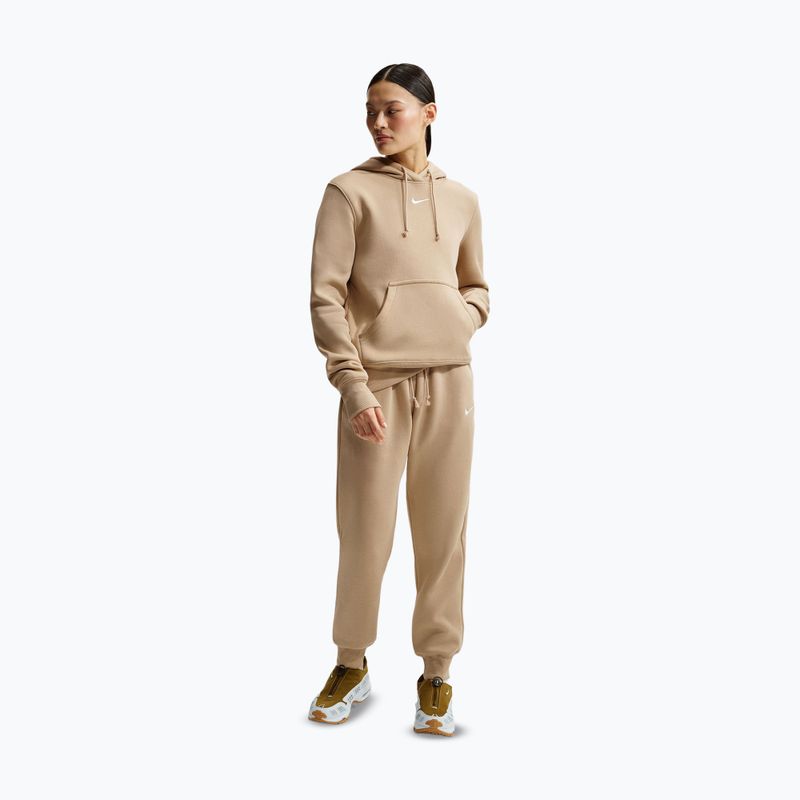 Spodnie damskie Nike Sportswear Phoenix Fleece Mid-Rise linen/sail 2