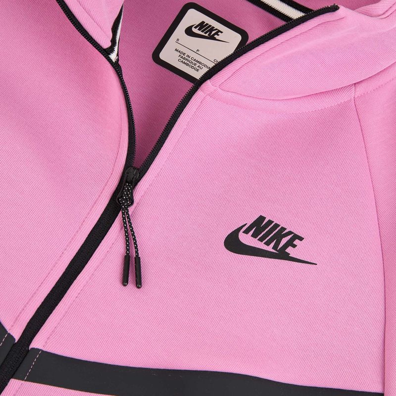 Bluza damska Nike Sportswear Tech Fleece Windrunner light magenta/black 6