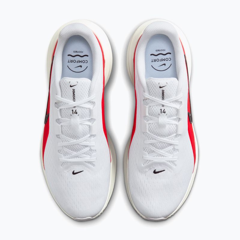 Buty do biegania męskie Nike Downshifter 14 white/summit white/bright crimson/black 6
