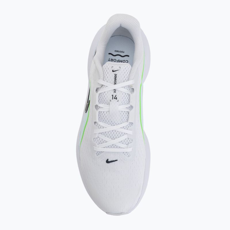 Buty do biegania męskie Nike Downshifter 14 white/glacier blue/green strike/black 5