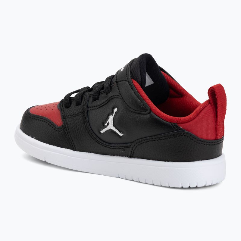 Buty dziecięce Nike Jordan Court Connect Low black/gym red/white 3