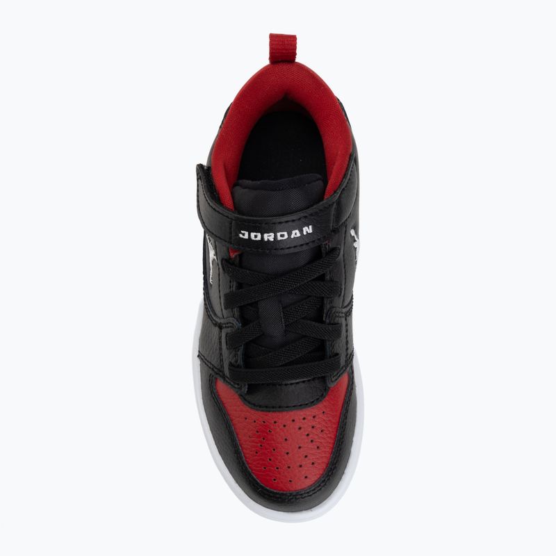 Buty dziecięce Nike Jordan Court Connect Low black/gym red/white 5