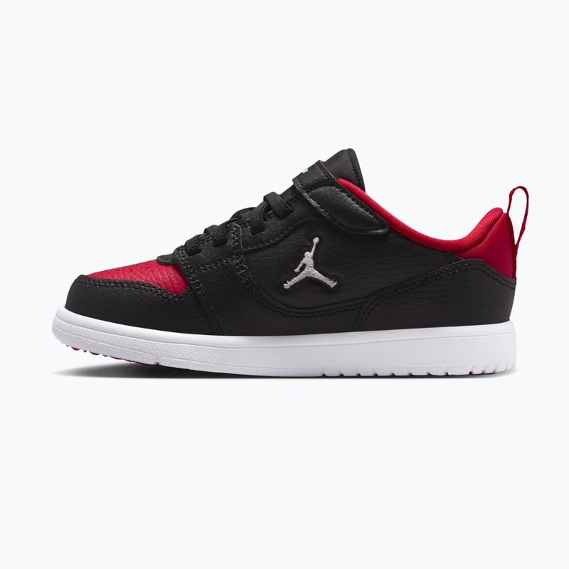 Buty dziecięce Nike Jordan Court Connect Low black/gym red/white 9