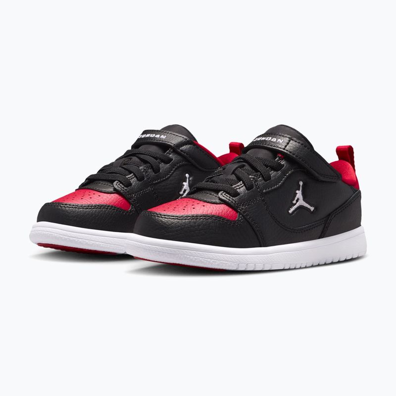 Buty dziecięce Nike Jordan Court Connect Low black/gym red/white 10
