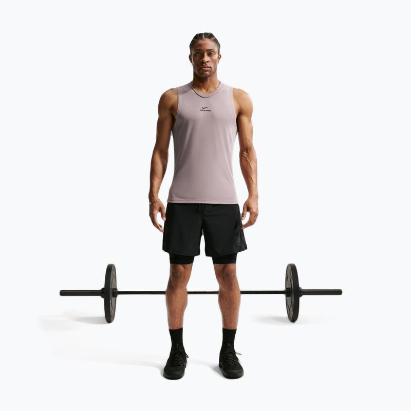 Koszulka treningowa męska Nike Pro Training Dri-Fit light violet ore/black 2