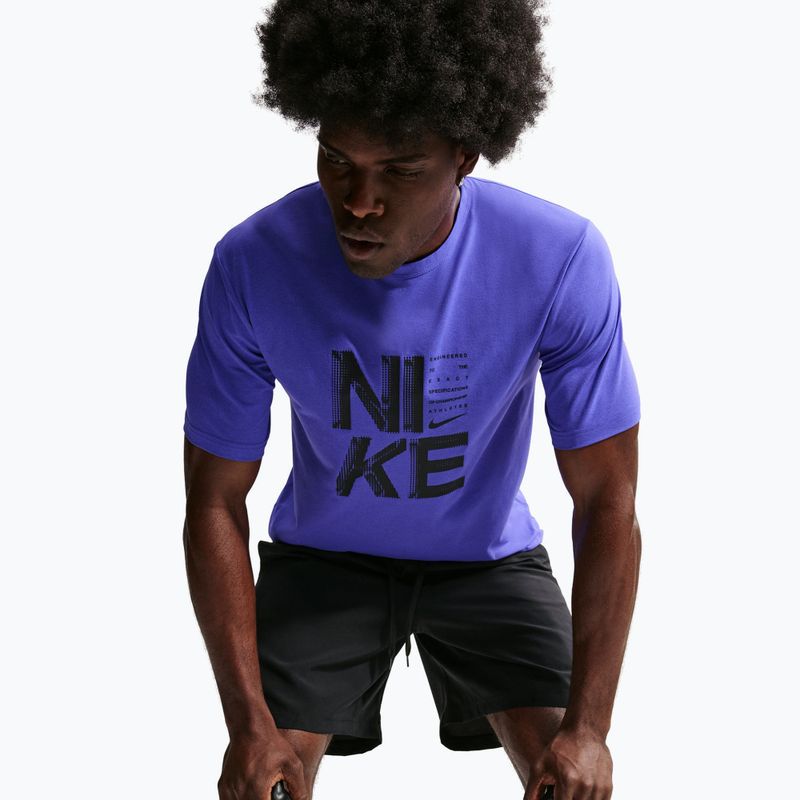 Koszulka treningowa męska Nike Hyverse Dri-Fit persian violet/black 4
