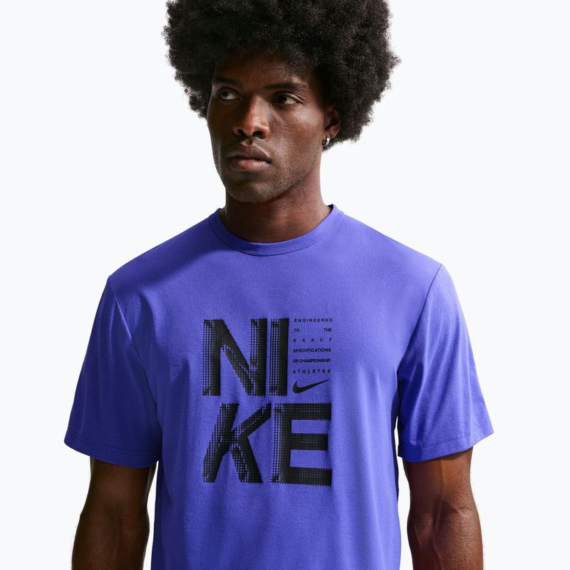 Koszulka treningowa męska Nike Hyverse Dri-Fit persian violet/black 5