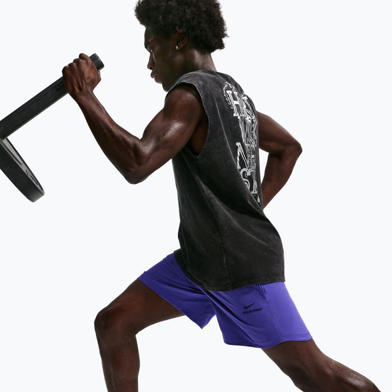 Spodenki męskie Nike Pro Training Dri-Fit 6" persian violet/black 4