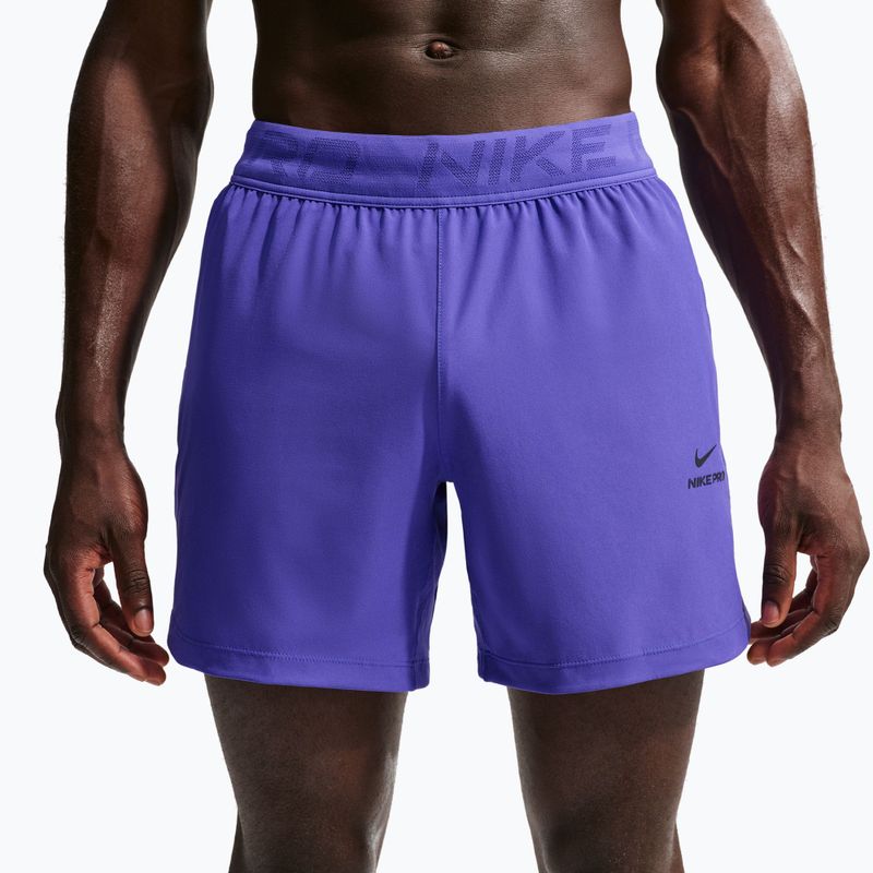 Spodenki męskie Nike Pro Training Dri-Fit 6" persian violet/black 5