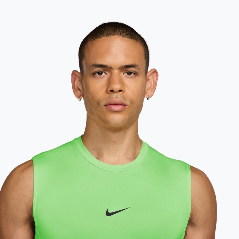 Koszulka treningowa męska Nike Pro Dri-Fit Tight Sleeveless Fitness green strike/black 3
