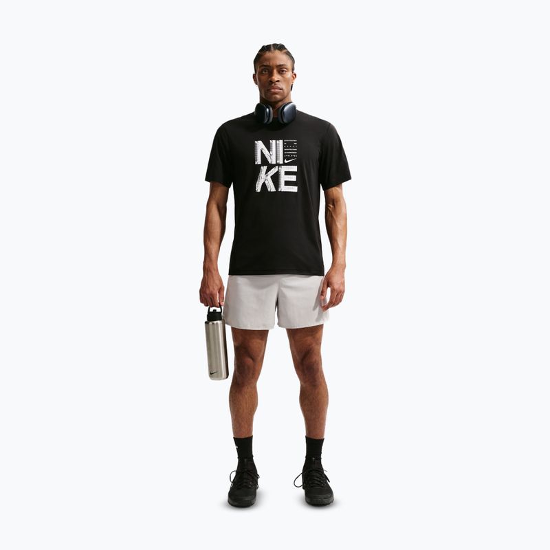 Koszulka treningowa męska Nike Hyverse Dri-Fit persian black/white 2