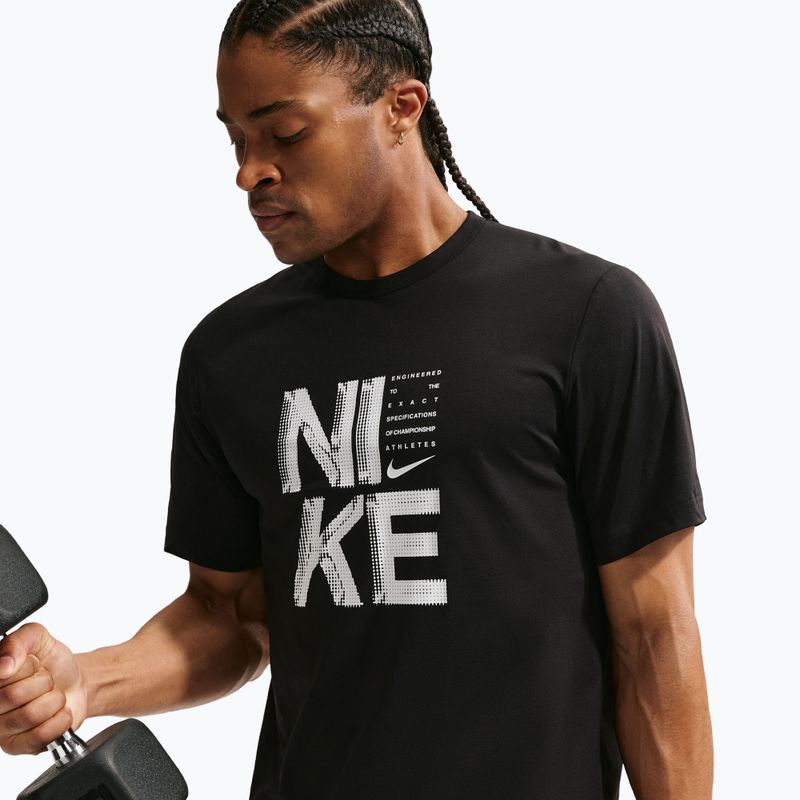 Koszulka treningowa męska Nike Hyverse Dri-Fit persian black/white 6