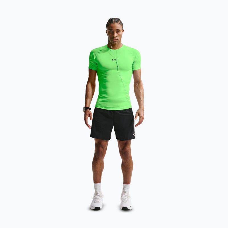 Koszulka treningowa męska Nike Pro Dri-Fit Tight Fitness green strike/black 2