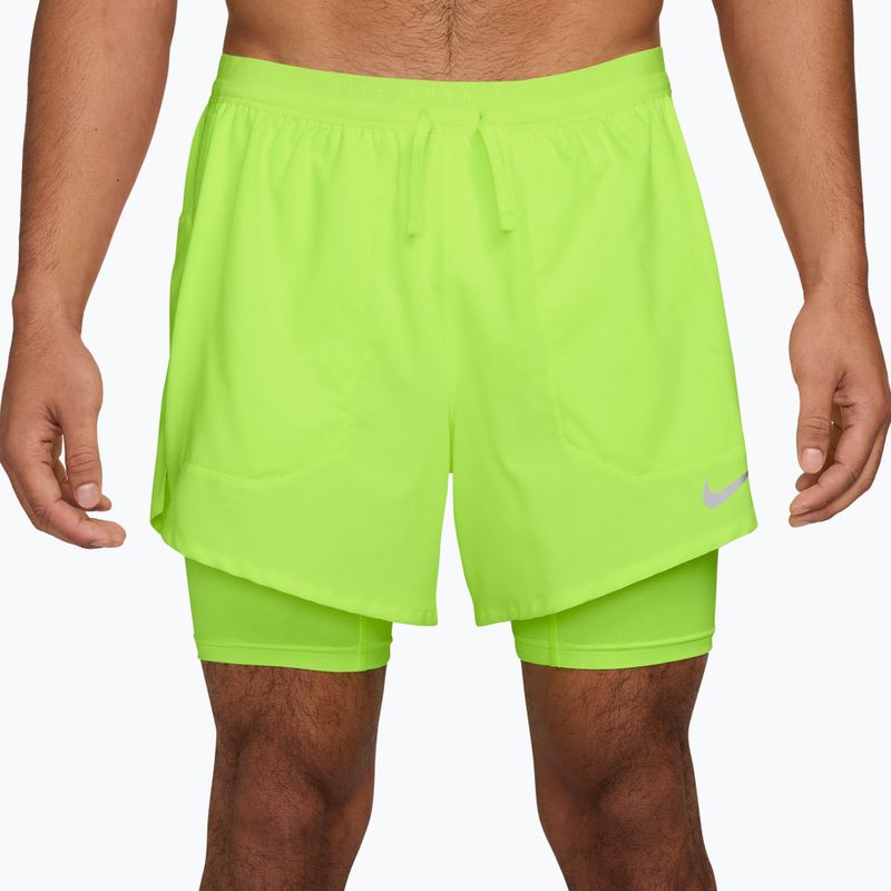 Spodenki do biegania męskie Nike Stride Dri-Fit Hybrid 5" volt ice