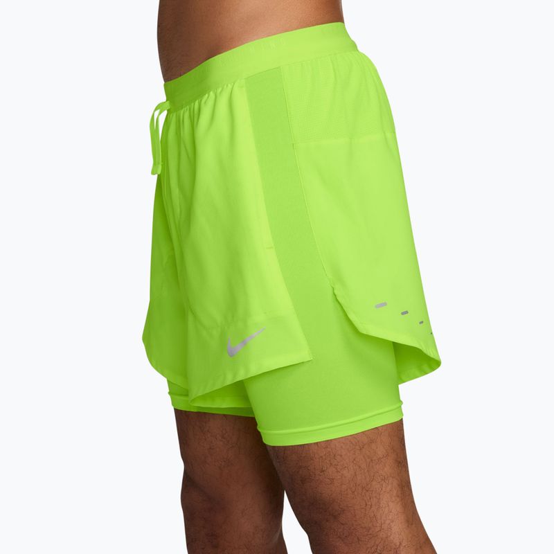 Spodenki do biegania męskie Nike Stride Dri-Fit Hybrid 5" volt ice 3