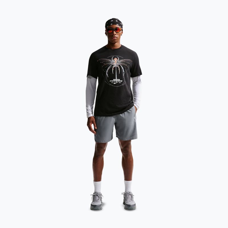 Spodenki męskie Nike Miler Dri-Fit 7" smoke grey/smoke grey 2