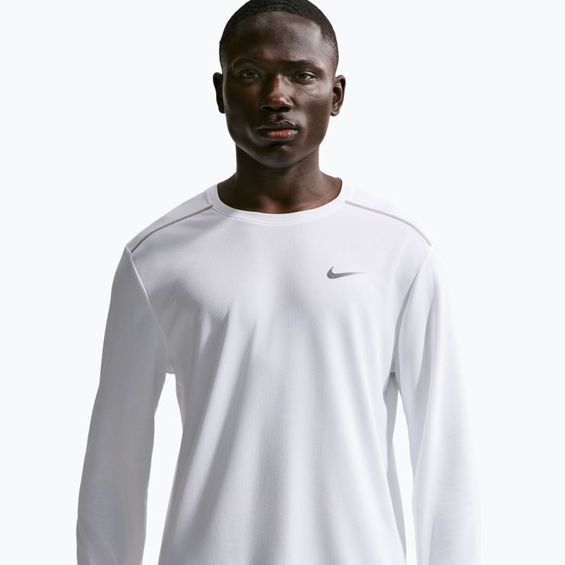 Longsleeve do biegania męski Nike Miler Dri-Fit UV white 5